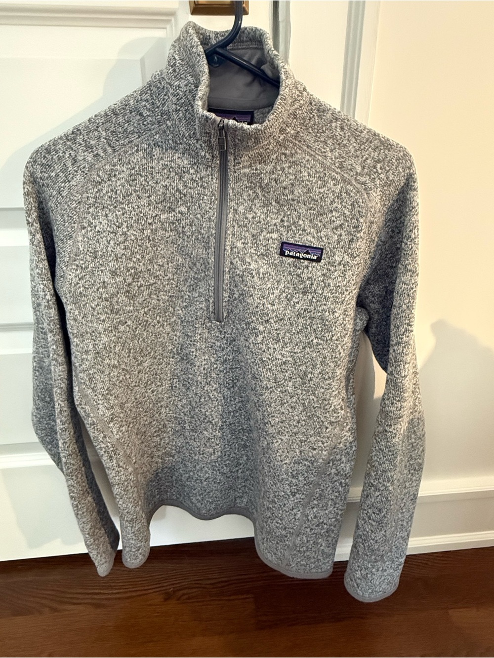 Patagonia Heather Gray Half-Zip Pullover Sweater